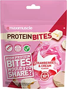 Maximuscle Protein Bites Strawberry & Cream 110g RRP 4.49 CLEARANCE XL 99p